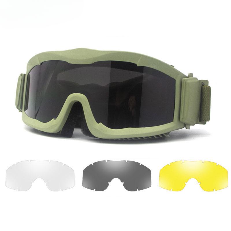 Alpha Tactical Goggles Militär-Fan-Brille Augenschutz Airsoft Paintball Outdoor Reiten Sportbrille Motorrad