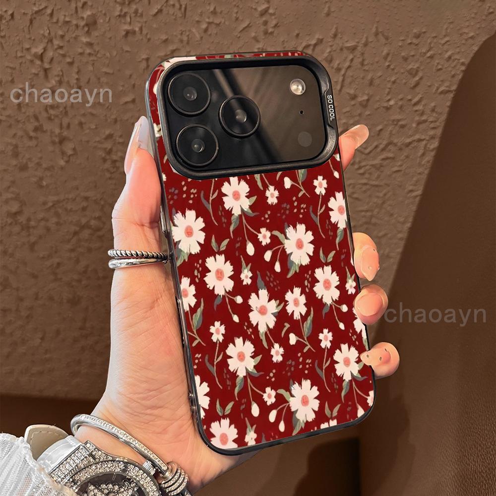 Screen Full of Flowers Phone Case Case for iPhone17 16 15 14 13 12 11 Pro/ Max/Plus Shock-proof Rear Cover Anti-fingerprint