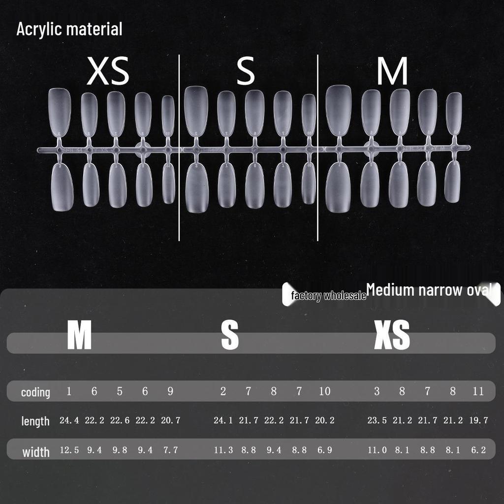 Clear Nail Tips - Almond, Oval, Stiletto, Round Shapes - European & American Popular Series