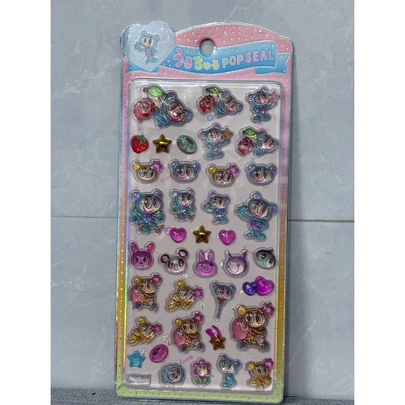 

Popular Angel Blue Jelly Stickers Japanese Blue Phone Case Young Boys And Girls Diy Decorative Stickers Toys 3D Ease Stickers