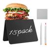 15 Pack Mini Chalkboard Signs for Chalk Sign for Food Party Buffet Table Sign Chalkboard Wedding Bakery Small Chalkboard Sign