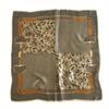 26.77" Paisley Houndstooth Printed Square Scarf Coffee Color Thin Smooth Neck Scarf Vintage Style Sunscreen Headscarf For Women