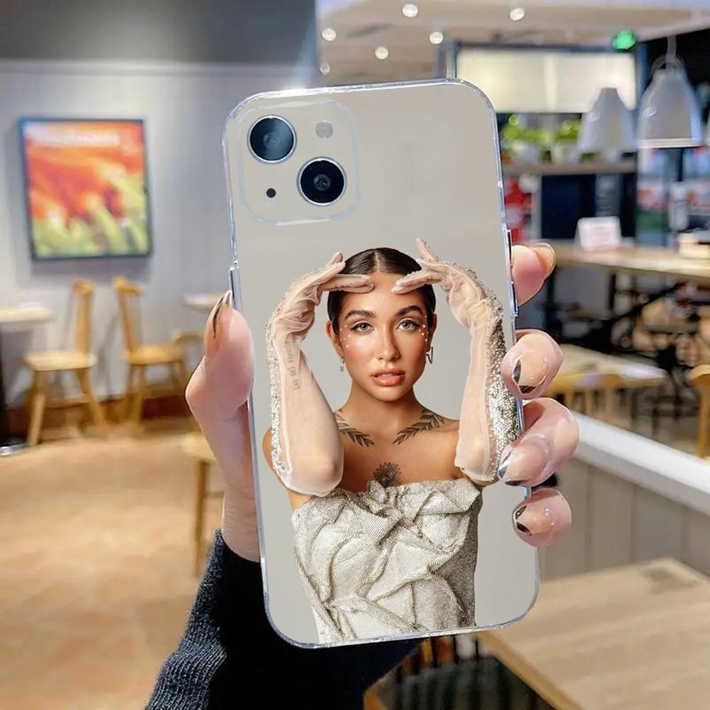 

Maria Becerra Singer Phone Case For iPhone 16,15,14,13,12,11 Plus,Pro,Max,XR,XS,X,7,8 Plus,SE,Mini Transparent Silicone Soft iPhone11