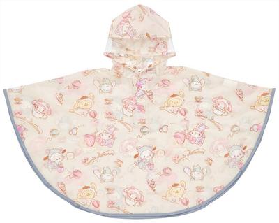 Skater Rain Poncho Raincoat for Children Kitten Sanrio Suitable Height 80-100cm RAPO2-A