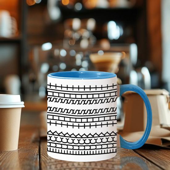 

Yousheng Funny Hidden Message Ceramic Coffee Mug 350ml F*cks This Shit Cup Fun Morning Routine Cup Humorous Gift for Coworkers Friends B