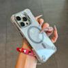 Clear Magnetic Case With Stand IPhone 18 ProMax 17 16 15 14 13 12 11 Shockproof Camera Protection Slim Fit