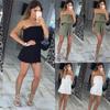 Elegante Mono de Mujer con Pantalones Cortos de Hojas Para un Look Chic de Verano