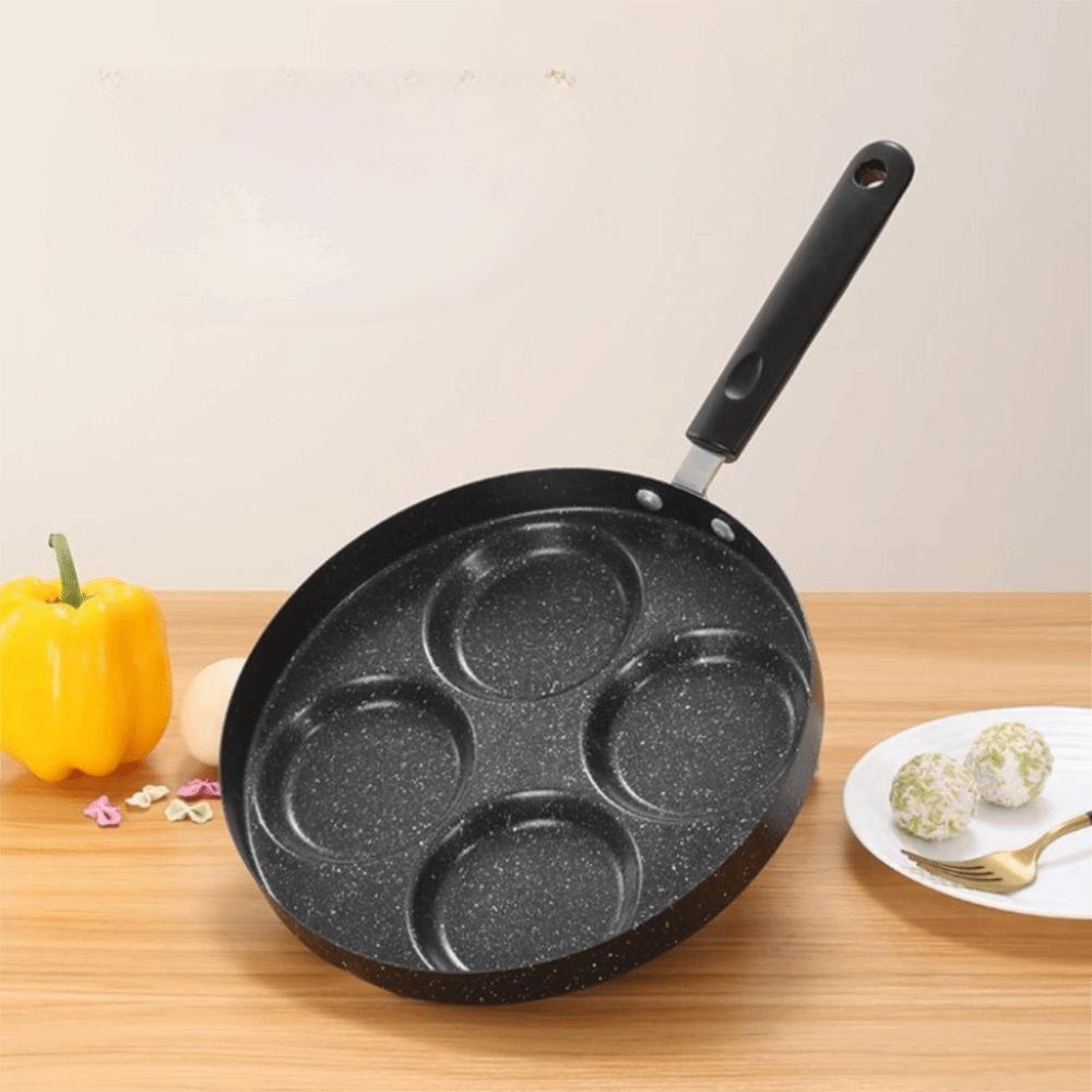 Round Breakfast Egg Pan 4 Hole Egg Frying Pan Durable Egg Ham Pans  Restaurant
