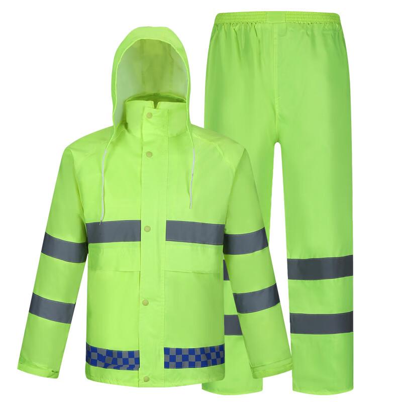 WEZHO Oxford Cloth Reflective Duty Rain Suit