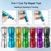 3-In-1 Cue Tip Repair Tool Pool Cue Tip Shaper 3 In 1 Snooker Pool Cue Tip Tool Billiards Accessories And Equipment