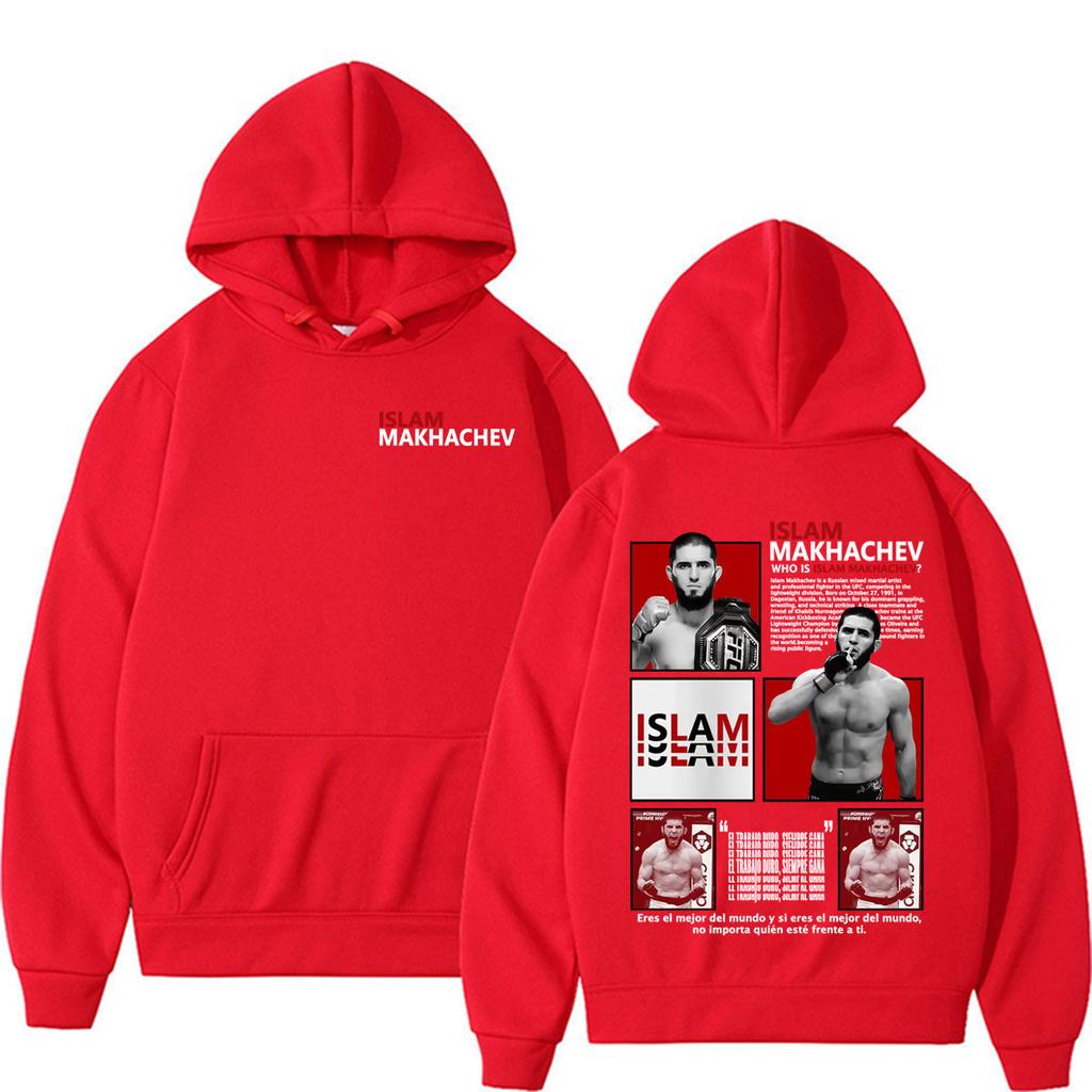 Wie Is Islam Makhachev Vintage Grafische Hoodies Mannen Vrouwen Geweld Esthetiek Sweatshirts Mode Pullovers