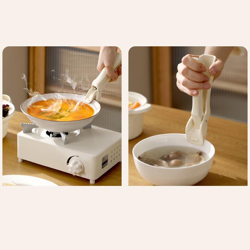Minimalist Style Silicone Anti Scalding Clip Non-Slip Kitchen Bowl Clip Durable Bowls Tongs Anti Scalding Holder Pot Clips