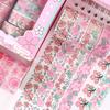 12Pcs Sakura Washi Tape Scrapbooking Supplies Masking Tape Decorativa School Supplies Diary Decoration Washitape