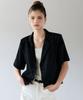 Hyfve Summer Linen Blend Crop Short Sleeve Jacket