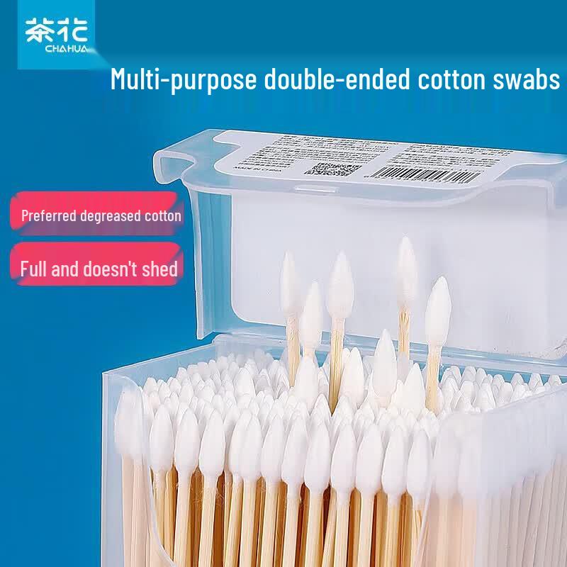 CHAHUA Double-Headed Bamboo Cotton Swabs