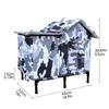 Outdoor Cat House Windproof Enclosed Cave Outside Over-Ground Pet Cat Shelter for Patio Backyard Garden Park Residential Area