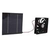 10W Solarbetriebenes Paneel Abluftventilator Mini Ventilator Wasserdicht für Wohnmobil Yacht Gewächshäuser Tierhäuser Hühnerställe