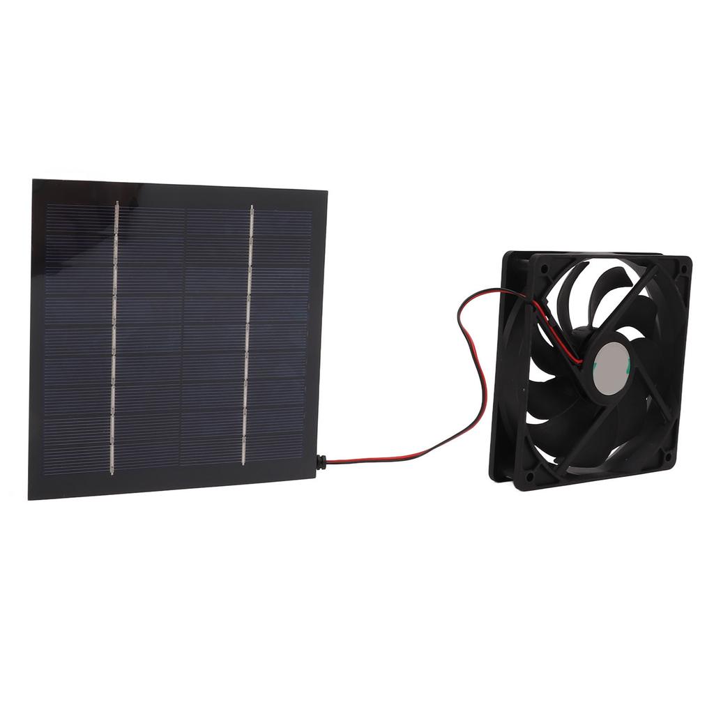 10W Solarbetriebenes Paneel Abluftventilator Mini Ventilator Wasserdicht für Wohnmobil Yacht Gewächshäuser Tierhäuser Hühnerställe