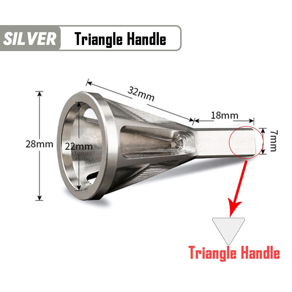 Deburring External Chamfer Tool Metal Hex Triangle Trimming Drill Bit for Stainless Steel Copper Screw Fast Remove Burr Removal