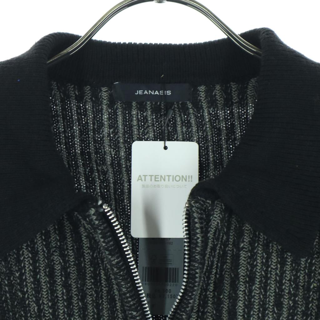 Unused JEANASiS Long Sleeve Knit Jacket F Gray Women Used