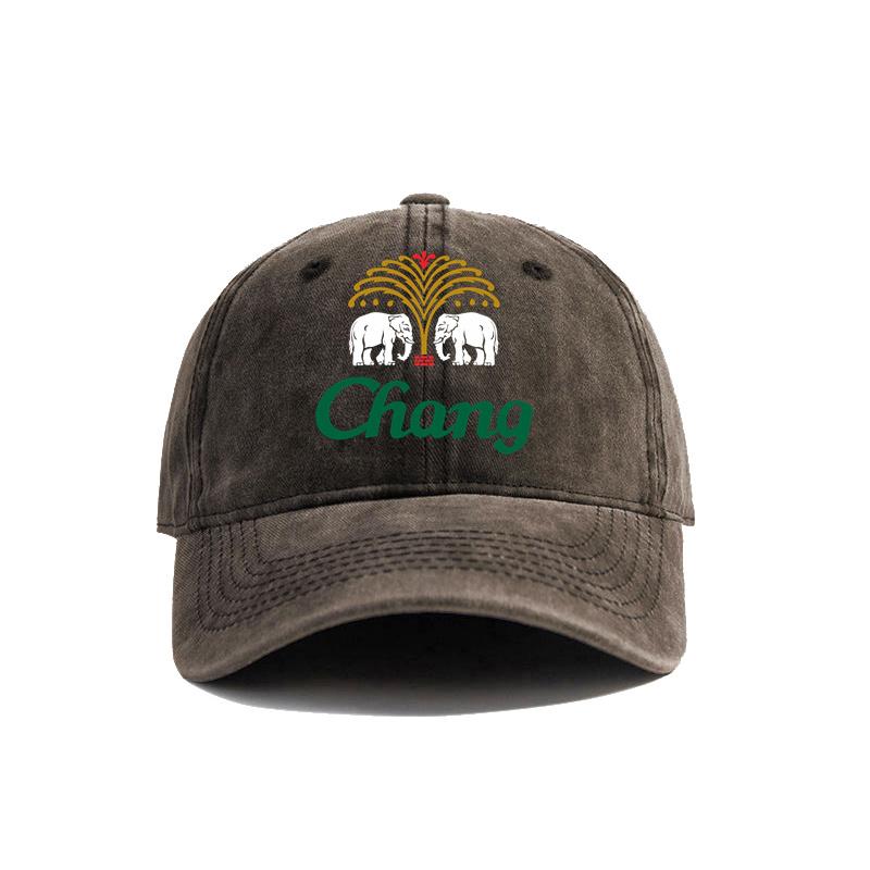 Cappellino da Baseball Chang Beer Cappelli Usurati Cappellino Unisex Retro Estivo Regolabile Cappello Bevanda Thailandese Chang Beer MZ-591
