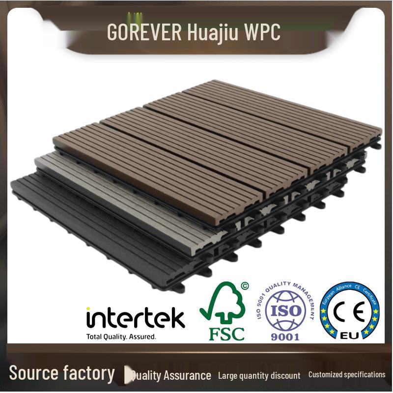 Custom WPC Outdoor Balcony & Garden Flooring Tiles