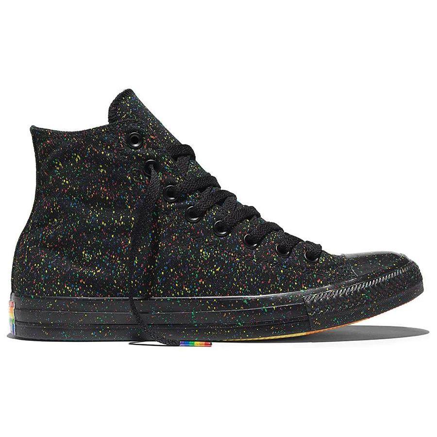 Converse Chuck Taylor All Star Pride High Top Canvas Sneakers Unisex Sneakers Black 153078C