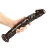 Brown Super Long Soft Skin Feeling Dildo Realistic Penis Sexy Female Masturbator Double-layer Suction Cup Dildos for Women