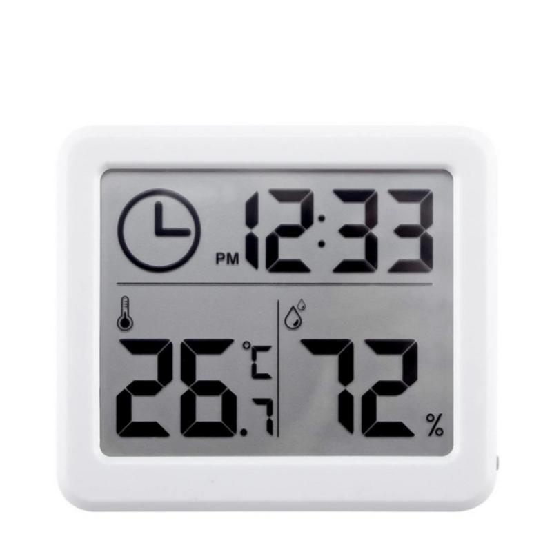 1 Piece Automatic Monitoring Desk Clock Multifunction Electronic Digital Temperature Large Lcd Screen Humidity Table Clock