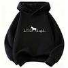 Sweat à capuche Design Cœur d'Amour Cheval pour Enfants Chat Sweat à Capuche Enfant pour Garçons Filles Automne Animal de Dessin Animé Sweats à Capuche Décontractés