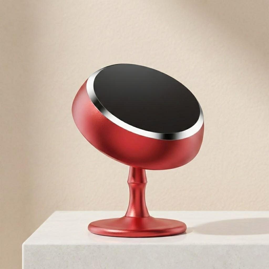 

Magnetic Universal Car Phone Mount 360 Rotatable Dashboard Holder Quick Install Smartphone Accessory червоний
