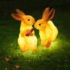 LED Luminescent Rabbit Animal Modeling Lamp Outdoor Waterproof Garden Park Landscape Project Lighting Lawn Lamp