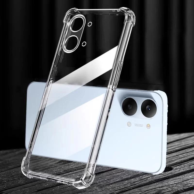 Transparent Back Cover For Xiaomi Redmi Turbo 5 Max Turbo5 Turbo5Max Airbag Shockproof Soft Silicone Mobile Phone Cases Carcase
