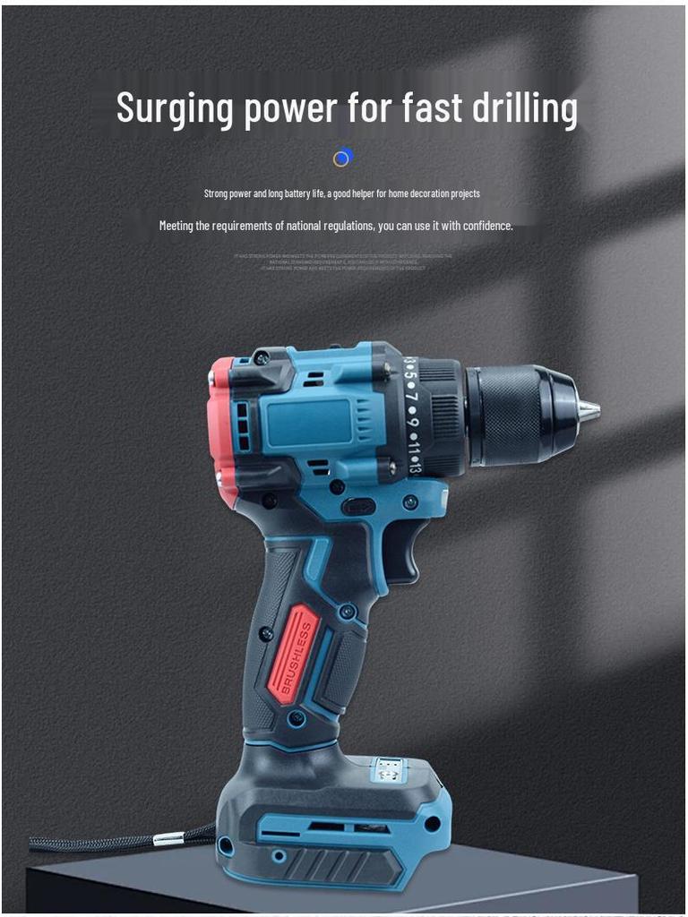 10mm Brushless Rechargeable Hand Drill & Electric Screwdriver - New Multifunctional Household Tool