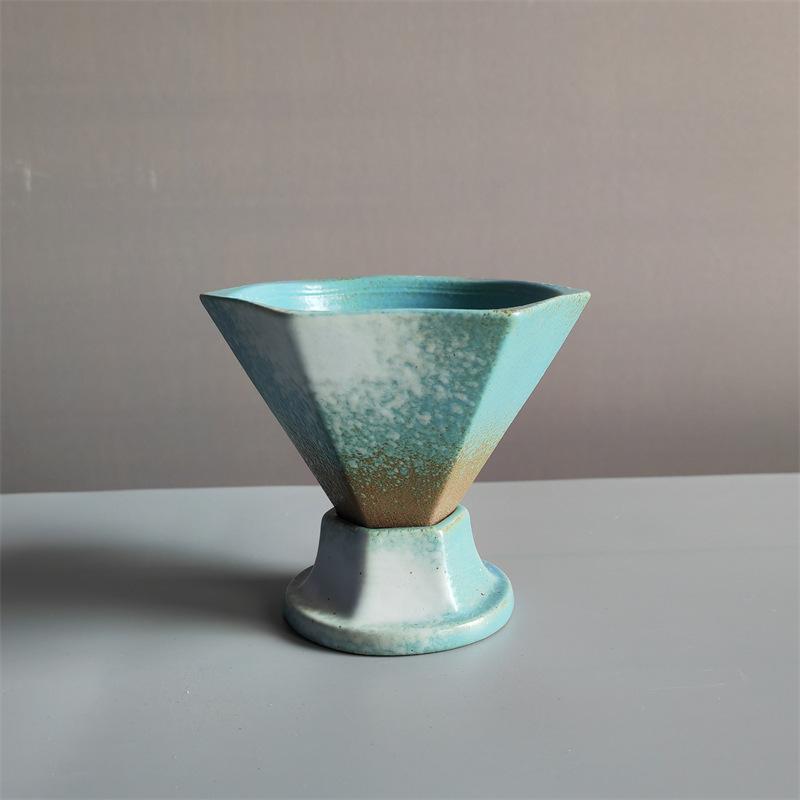 Creative Ceramic Cup Light Luxury Coffee Cup Saucer Set Retro Design Water Cup Afternoon Tea Cup