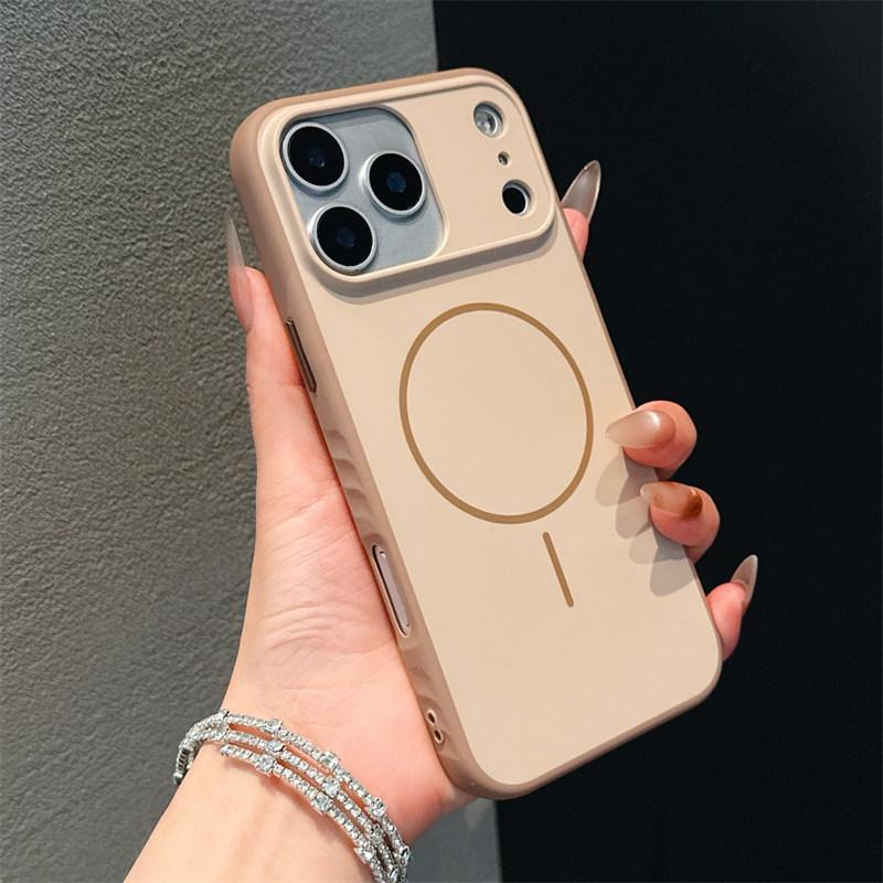 Simple Matte PC Hard For Magsafe Case For iPhone 17 Air 16E 15 14 13 12 11 Pro Max Plus Magnetic Wireless Charging Armor Cover