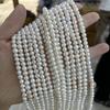 1String, White Natural Freshwater Pearls Beads for Jewelry Making DIY Crafts (Beads 3mm, Length 36cm)