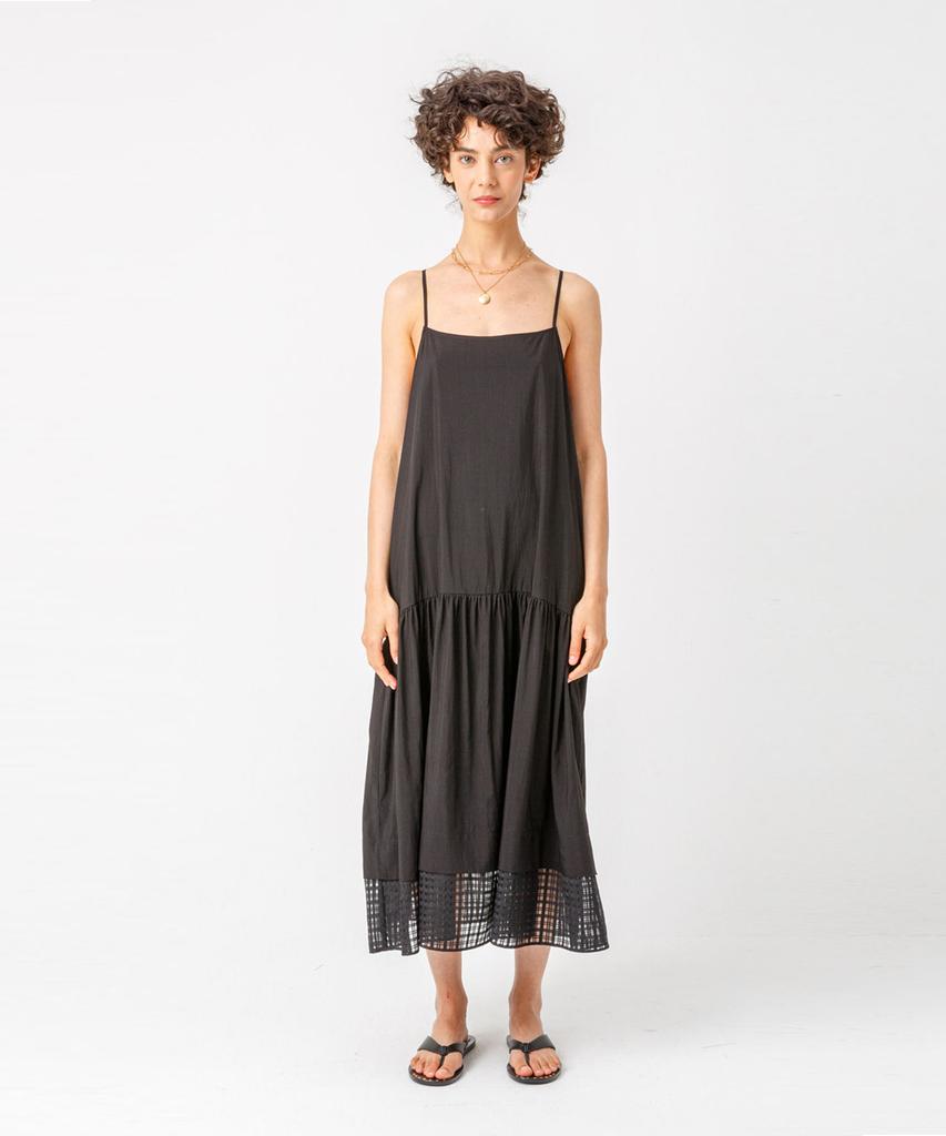 Page Strap Sleeve Dress_Black