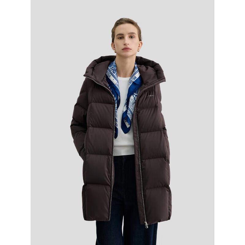 Bingjie Women's Hooded Mid-Length Down Jacket J5400DI70