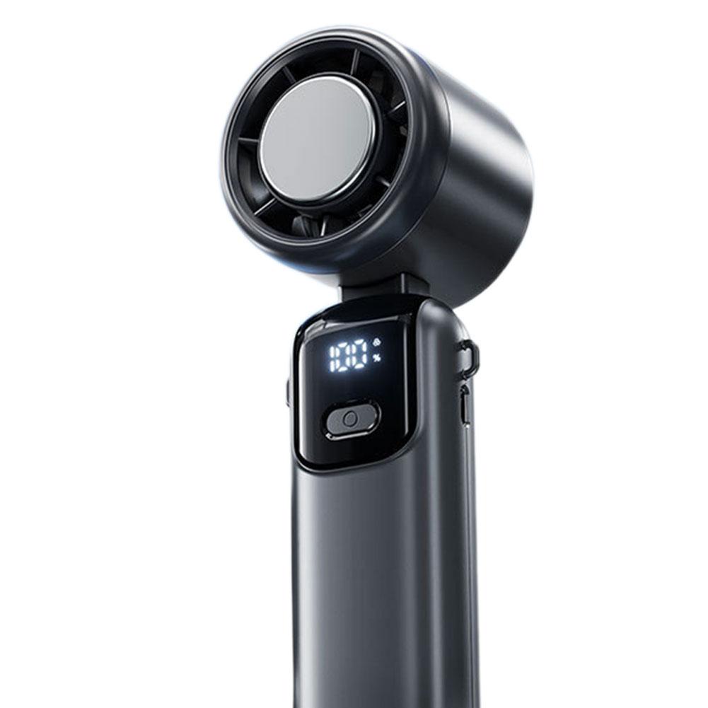 Outdoor Mini Cooling Fan For Travel Camping Digital Display 100 Speed Mini Small Fan For Summer