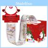 Red Christmas Main Picture Santa Claus Reindeer Pattern Paper Box Decor Props