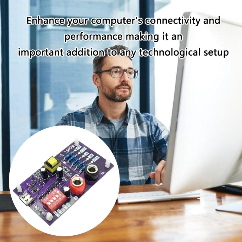 Voltage Resistance Reference Module 1.24V/2.5V/7.5V/5V/10V 5 Speed 10R/100R/1K/10K/100K Reference Multimeter Calibration
