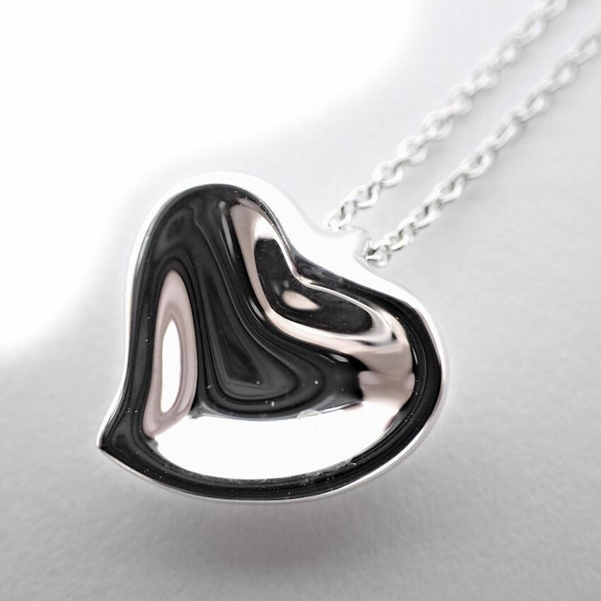 [Used] TIFFANY 925 Full Heart Pendant/Necklace/g538-63