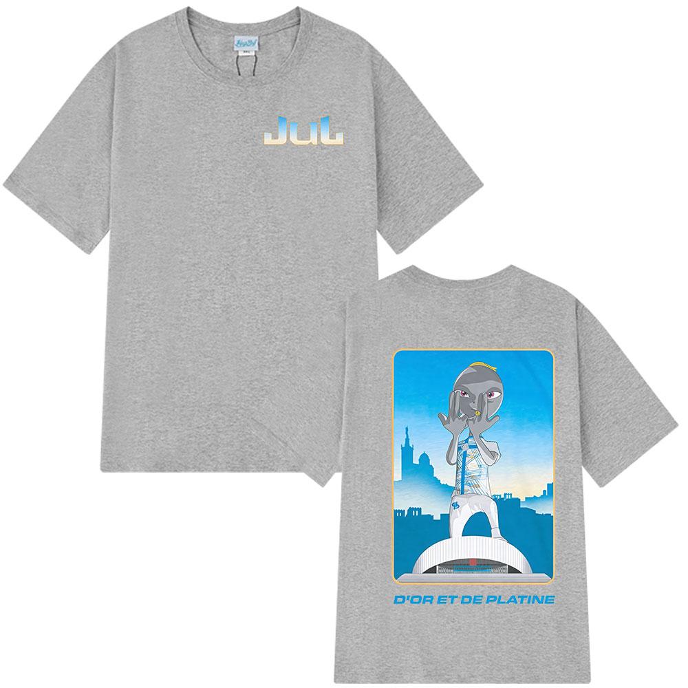

Rapper Jul Graphic Print T Shirt Unisex Women Clothing Fashion Hip Hop Tshirt Summer Casual Cotton Short Sleeve Oversized Y2K Tees 4XL