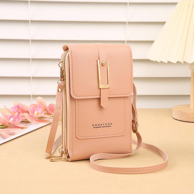 1PC Dámské tašky Měkké peněženky Dotykový displej Mobilní telefon Kabelka Crossbody Ramenní popruh pro ženy