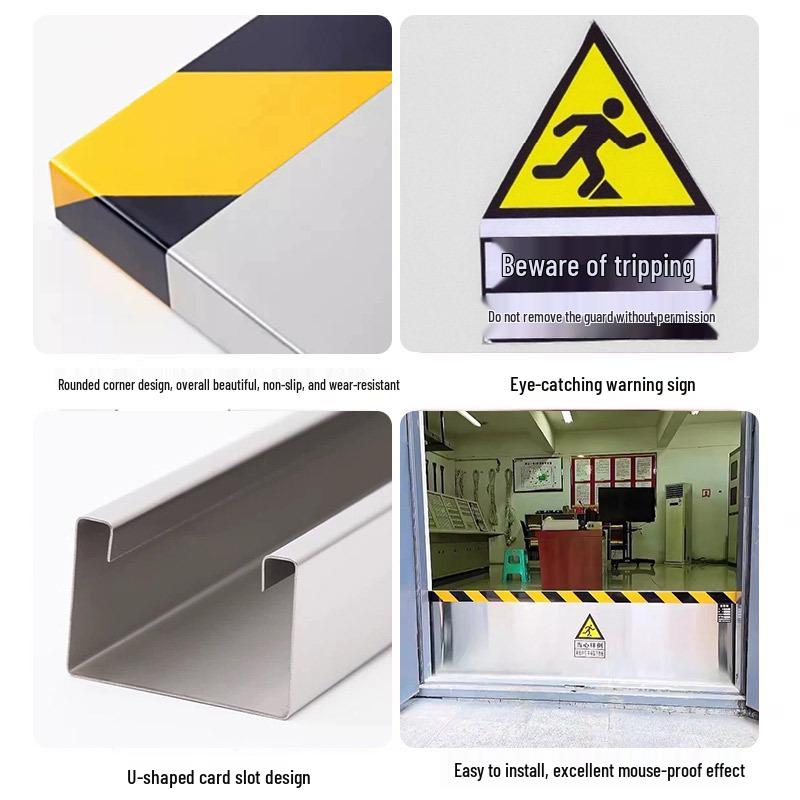 Aluminum Alloy Mouse-Proof Door Stop Baffle for Kitchen and Warehouse