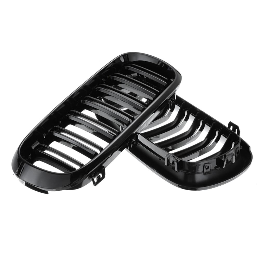2Pcs Carbon Fiber Front Bumper Grille Racing Grill for BMW 2015-2018 X5M F85 X6M F86 14-18 X5 F15 X6 F16 51117294485 51712334710
