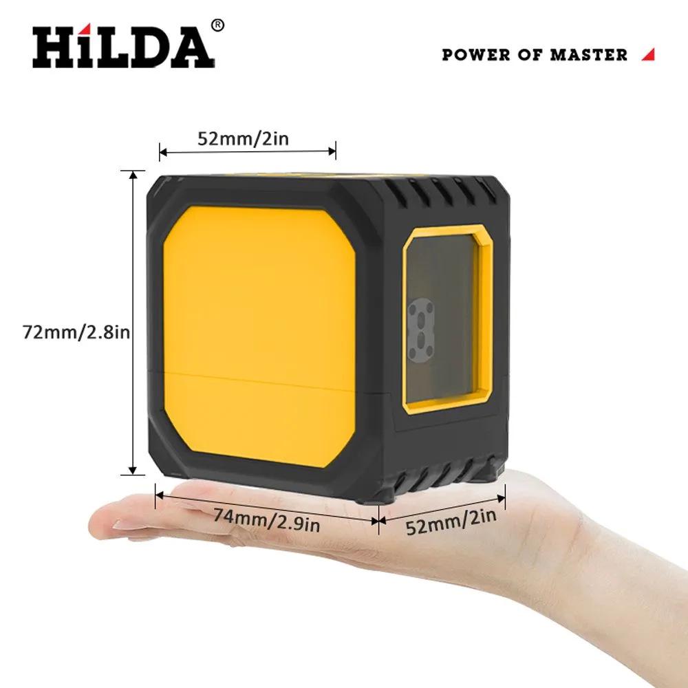 Compact High-Precision 2-Line Green Laser Level with Ultra-Bright Infrared Projection