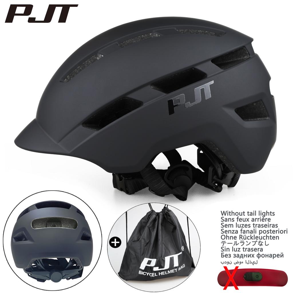 Pjt Cycling Helmet In-Mold Road Usb Rechargeable Tail Light/Helmets Bag For Your Choice Bicycle Helmet Safe Hat Mtb Bike Helmet