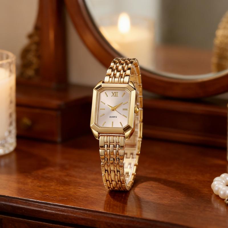 Orologio da Polso al Quarzo Rettangolare da Donna Lusso Analogico Marca da Donna Orologi da Polso Ragazze Orologio Regalo